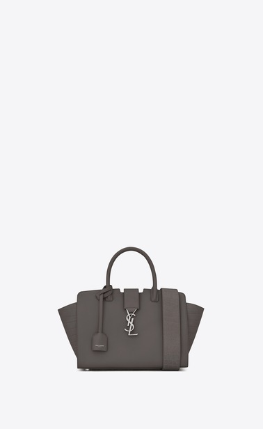 ダウンタウンカバス YSLバッグ(ベイビー/グレー/レザー&クロコダイルエンボスレザー)